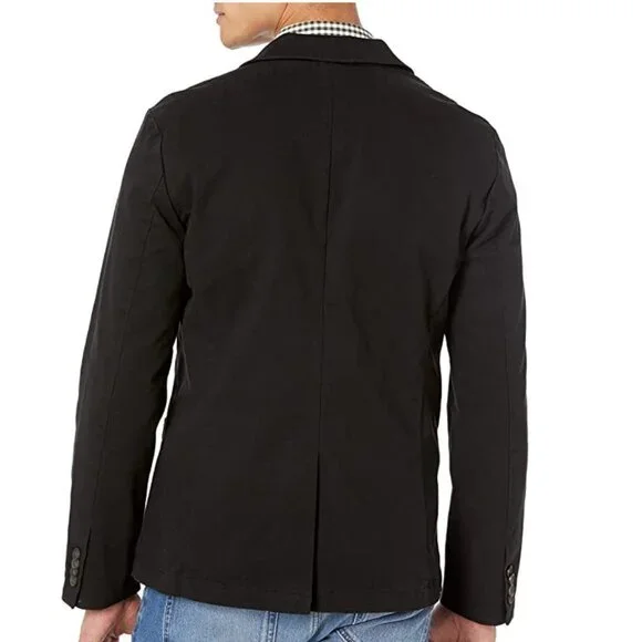 Goodthreads Blazer Men's Size XXL Black Slim-Fit Stretch Twill Academia NWT